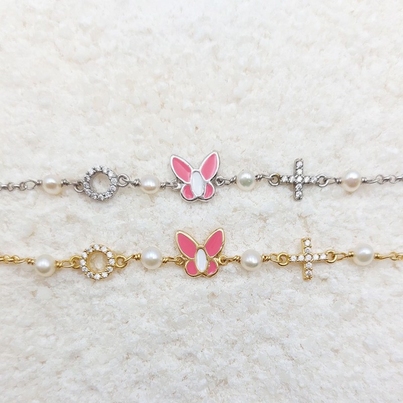 butterfly-rozary-bracelet-coral