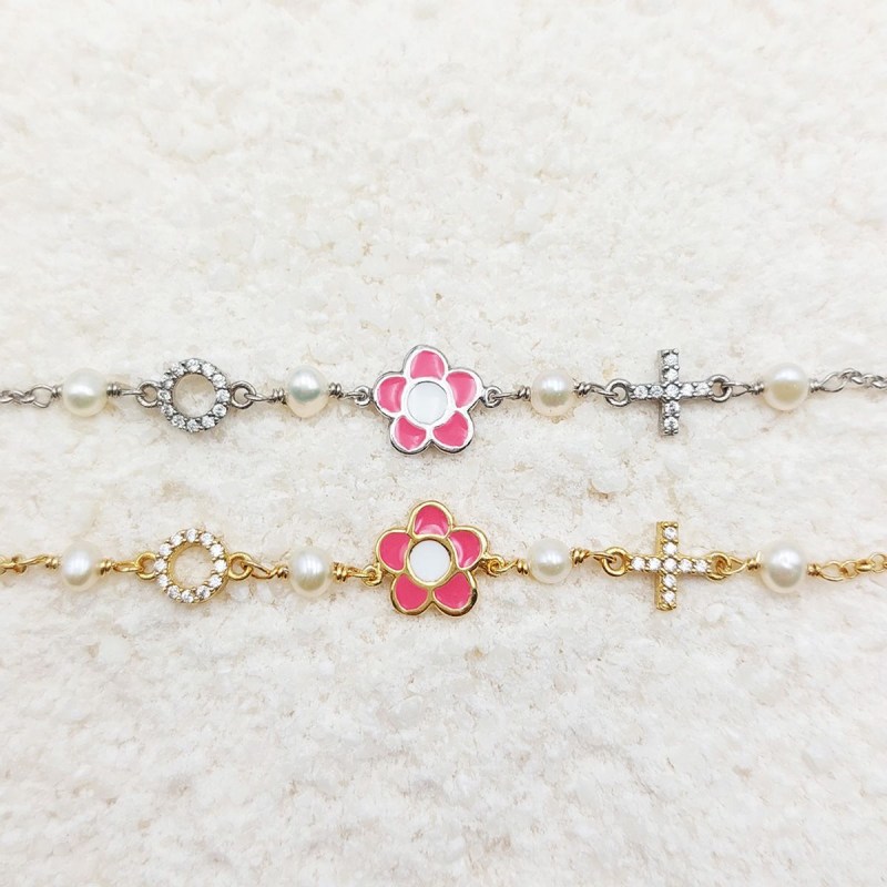 flower-rozary-bracelet-coral